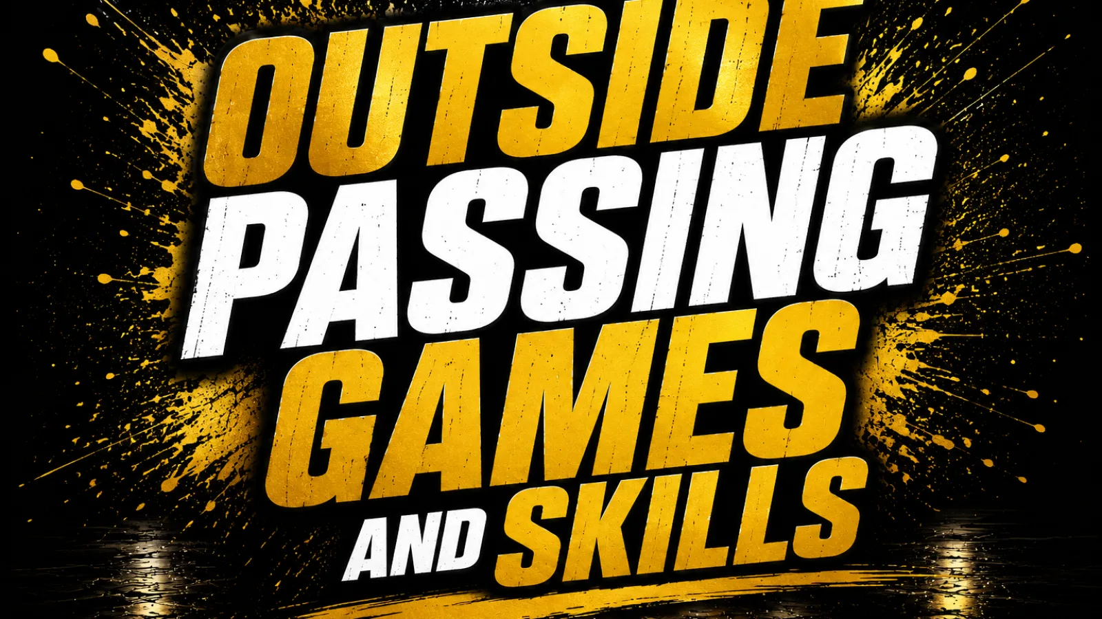 Outside Passing skills and games
